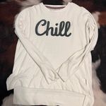 Chill sweatshirt size large White Photo 0