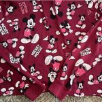 Disney Mickey Mouse Women’s Hoodie Cropped Burgundy Medium M Cotton Blend Casual Photo 4