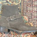 Frye Hannah Engineer Gray Grey Suede Boots Photo 2
