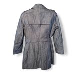 Massimo Dutti Women's  Blue Denim Trench Coat Photo 1