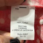 J. Crew Factory size XXS light weight cotton sweater coral with white polka dots Photo 5