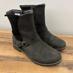 Eddie Bauer Covey Style Matt Nubuck Black Suede Leather Ankle Boots Women’s Photo 0
