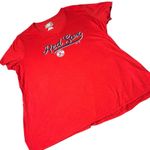 Majestic NEW Boston Red Sox T Shirt Women's 2XL MLB Baseball  Red‎ V Neck Top Photo 0