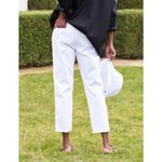 Frank & Eileen  Wicklow Chino Cotton Pants in White Size 4 Photo 9