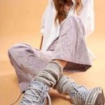 Free People  Nan Ku Cruise Studded Hi Top Sneakers Jeweled Spring Skies Size 7 Photo 0