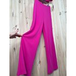 Lulus NWT  Only Tonight Hot Pink Two-Piece Wide-Leg Jumpsuit 2PC Party Barbie L Photo 4