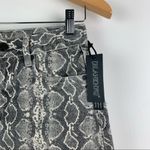 BLANK NYC The Jane Python Snakeskin Print Denim Mini Skirt 24 NWT Photo 2