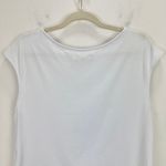 Madewell  Scoopneck Cap Sleeve Tee Top Cotton Stretch Jersey White Basics XL NWT Photo 7
