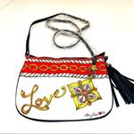 Brighton Glitter & Go Love Crossbody Bag Pouch NWOT Photo 0