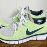 Nike  Free Runs Neon Green / Grey Running Shoes Training Sneakers Women's 6 Photo 2
