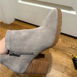 Lucky Brand  Women's Suede Ankle Boots - Gray size 7.5 Photo 4