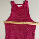 House of Harlow  1960 High Neck Classic Pink Knit Sequin Midi Dress Size Medium Photo 6