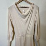 Anthropologie  Daily Practice Cowl Neck Midi Dress Cream Sweater Dress Size XS Photo 9