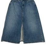 Uniqlo NEW  Long A-Line Denim Skirt Cottagcore Fall Holiday Pumpkin Patch Size 6 Photo 3
