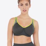 NWT Freya Lime Green & Grey Sonic UW Molded Activewear Sports Bra Sz 30 Photo 0