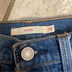 Levi's Big E Wedgie Straight Leg Raw Hem Buttonfly Jeans Size: 26 Photo 5