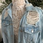 Boom Boom Jeans  Denim Distressed Jacket Sz Small Photo 1