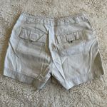 Maurice's Cream Cargo Shorts with Belt Loops and Textured Fabric Photo 1