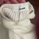 Joah Brown  CREAM IVORY HIGH RISE PULL ON RIBBED SOFT ELASTIC SWEAT SHORTS! Photo 3