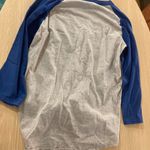 Sport-tek Washington Senators T Shirt Womens Medium  Gray with Blue Sleeves Tie Photo 2