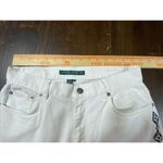 Ralph Lauren Jeans Southwestern Beaded Bootcut White Boho Sz 4 Embellished chic Photo 4