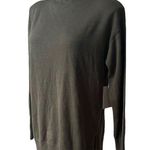 Chelsea28 NWT, Olive Green Funnel Neck Long Sleeve Sweater, Sz M Photo 5
