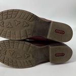 Rieker Red Leather Multicolored Wool Detail Lined Ankle Boots Size 43 11 Photo 6