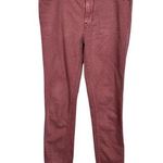 Free People  Womens Sz 27 Colored Skinny Jeans Red Pink Slim Mid Rise Stretch Photo 0