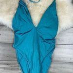 The Bikini Lab NWT Teal One Piece Swim Suit Size S Photo 2
