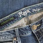 Wrangler Rock 47 by Wings Embroidered Ultra Low Rise Bootcut Jeans Sz 7/8 Photo 5
