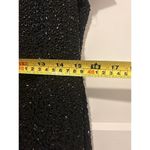 Laurence Kazar New  Vintage Size L Black Silk Beaded Sheath Dress Cocktail Photo 5