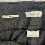 Van Heusen Slim Fit Black & Gray Woven Look Flat Front Pull On Trousers Size 10 Photo 2