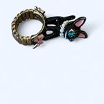 Betsey Johnson  Vintage 2000s rare Black Cat ring Photo 5