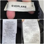 Everlane Black The Seamed Crop Top Stretch Flax Linen Size 16 Adjustable Straps Photo 9