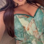 Floral Corset Top Green Size L Photo 0