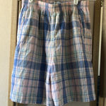 FINAL MARKDOWN Koret City Blues Plaid shorts petite medium Size undefined Photo 0