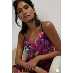 Anthropologie  Shania Velvet Floral Slip Dress in Violet Size Small‎ Photo 1