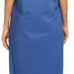 Ekouaer NWT  blue button front dress M Photo 2