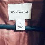 Daily ritual Women’s coat size large new with tags Photo 5