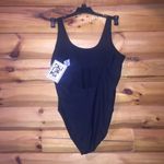 California Waves Beach squad one piece swimsuit in black and pink Photo 3
