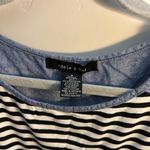 Adele & May Casual Striped Top – Women’s Small (Denim + Black & White) White Size undefined Photo 3