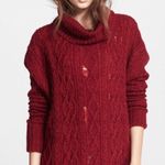 Free People Distressed Oversized Sweater Photo 0