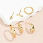 None 14k Gold Plated, Small Stud and Hoop Earrings Photo 1
