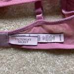 Victoria's Secret  Pink Lace Bra Balconette Women's Size 34C Shimmer Unlined Photo 6