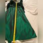 Bridesmaid‎ Green Velvet Dress Black Tie Formal Vintage Size 12 Photo 5