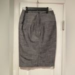 BCX  Size 1 Gray High Waisted Pencil Skirt Sailor Button Detail Zip Back Fitted Photo 5