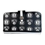 Lounge Fly NBA Brooklyn Nets Logo Zip Around Wallet NWTS Photo 1