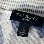 Talbots  Pink Paisley Cardigan Sweater Women’s SP Petite 3/4 Sleeve Knit Floral Photo 7