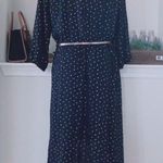 Laundry by Shelli Segal Laundry Faux Wrap Hi-Low Hem Maxi Dress in Navy/Gold Stars, NWT Photo 9