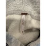 Free People Baldwin Graphic Cropped Hoodie Womens Medium Gray Cotton Sweatshirt Photo 7